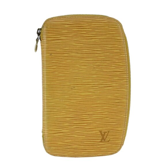 LOUIS VUITTON Epi Agenda Geode Travel Case Yellow M63879 LV Auth 107914 - Picture 2 of 16
